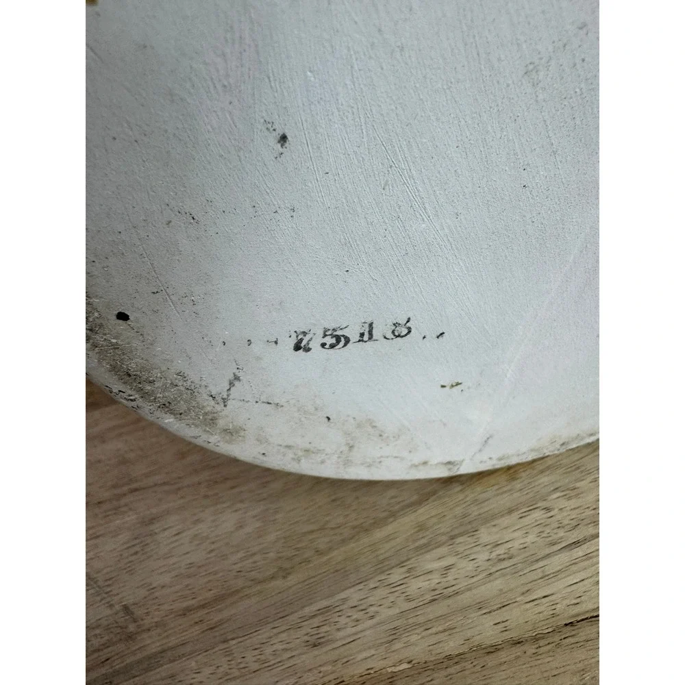 Vintage Style‎ Speckled Ceramic Flour Canister Jar with Handled Lid Cork 8.5in